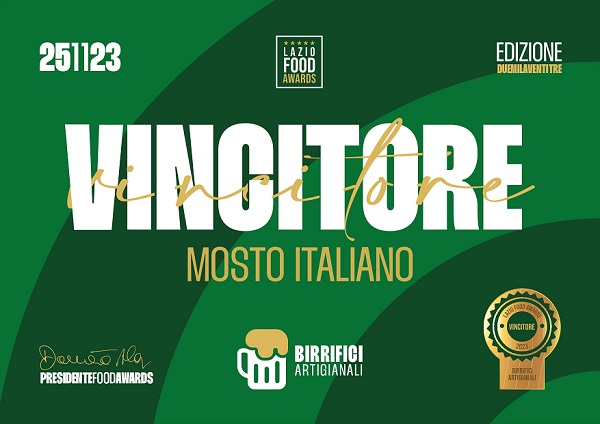 Birra Primo Mosto Birrificio Mostoitaliano Lazio Food Award